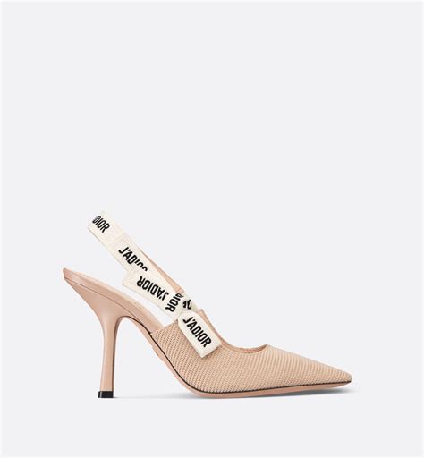 J'Adior Slingback Pump Nude Technical Fabric 